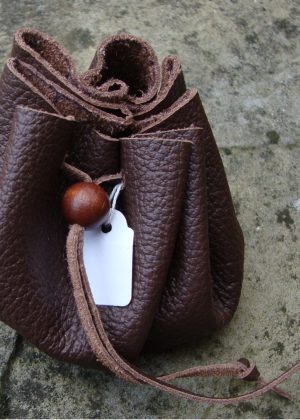 Handmade Leather Rune bag