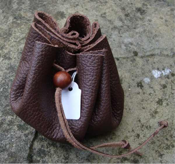 Handmade Leather Rune bag
